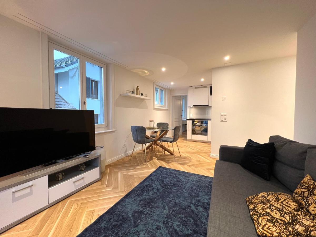 Modernes Apartment Am Fuss Des Pilatus - Skigebiet Hergiswil Buitenkant foto