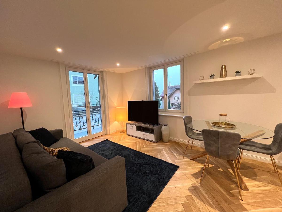Modernes Apartment Am Fuss Des Pilatus - Skigebiet Hergiswil Buitenkant foto